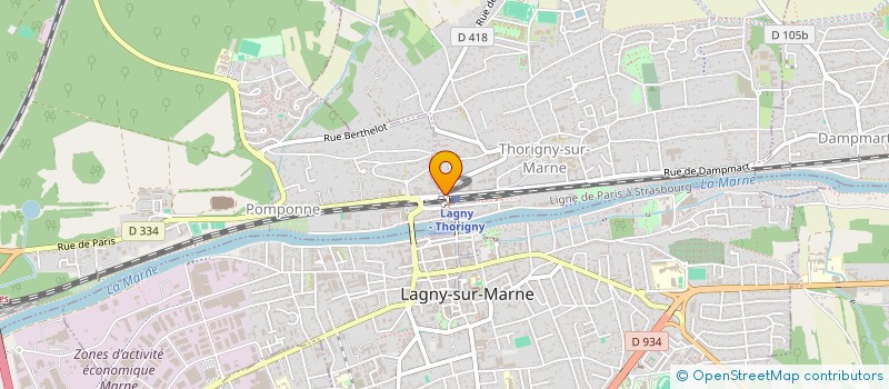 localisation de l'entreprise MADAME HUBERTE DELAMARE à THORIGNY-SUR-MARNE