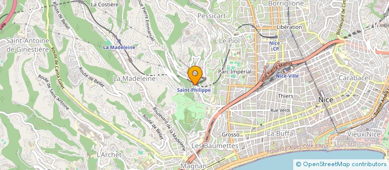 localisation de l'entreprise MADAME HUE DONG à NICE