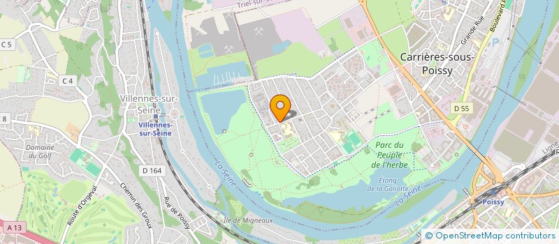 localisation de l'entreprise MADAME HUGO LAGANE  CARRIERES-SOUS-POISSY