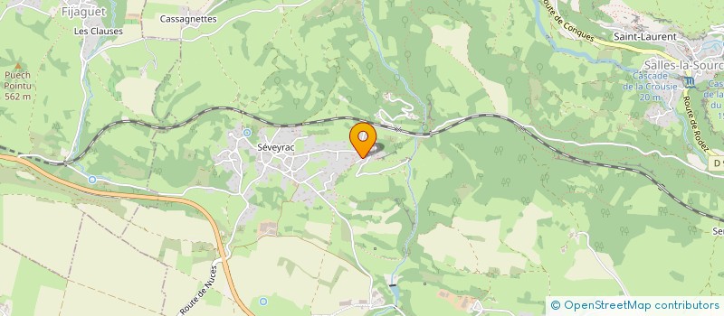 localisation de l'entreprise MADAME HUGOLINE DUPIN  SALLES-LA-SOURCE