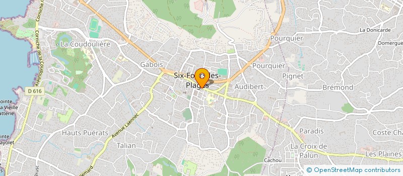 localisation de l'entreprise MADAME HUGOLINE GOLE à SIX-FOURS-LES-PLAGES