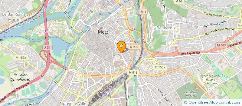 localisation de l'entreprise MADAME HUGUETTE ARBOGAST  METZ