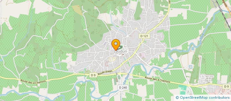 localisation de l'entreprise MADAME HUGUETTE ARNAUD  LAUDUN-L'ARDOISE