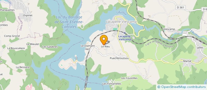 localisation de l'entreprise MADAME HUGUETTE AZEMARD à LACAPELLE VIESCAMP