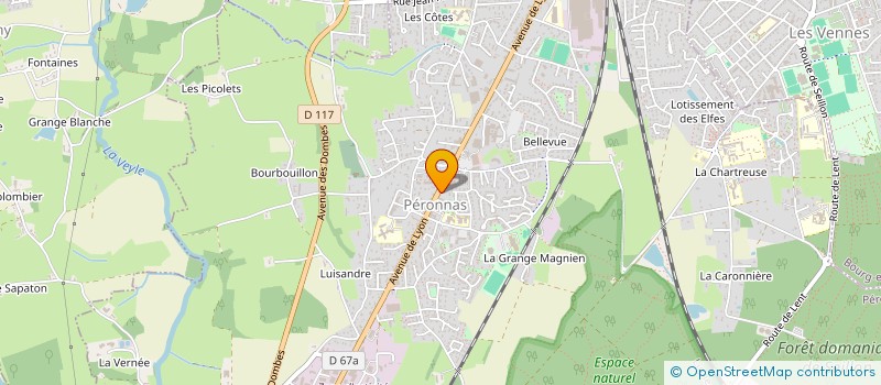 localisation de l'entreprise MADAME HUGUETTE BARDET  PERONNAS