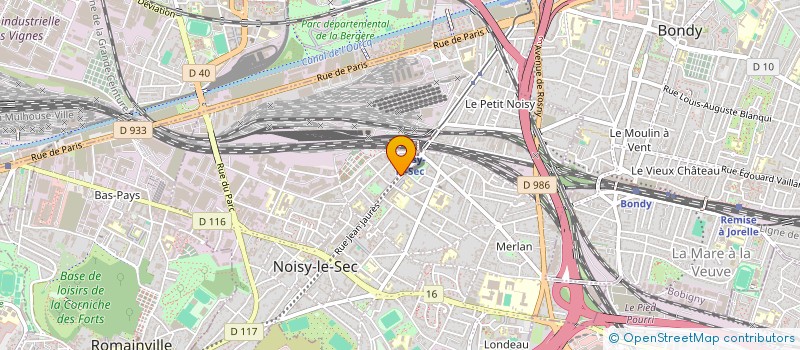 localisation de l'entreprise MADAME HUGUETTE BEAUDIEUX à NOISY-LE-SEC