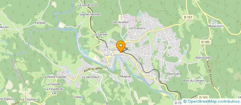 localisation de l'entreprise MADAME HUGUETTE BERNARD  LE CHAMBON-SUR-LIGNON