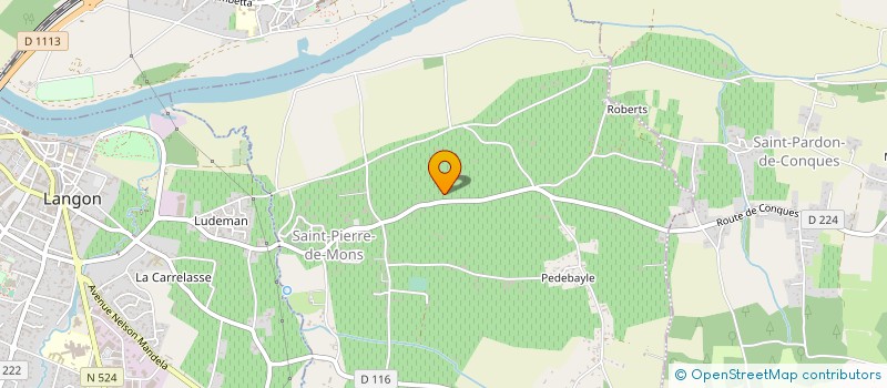 localisation de l'entreprise MADAME HUGUETTE BERNEDE  SAINT-PIERRE-DE-MONS