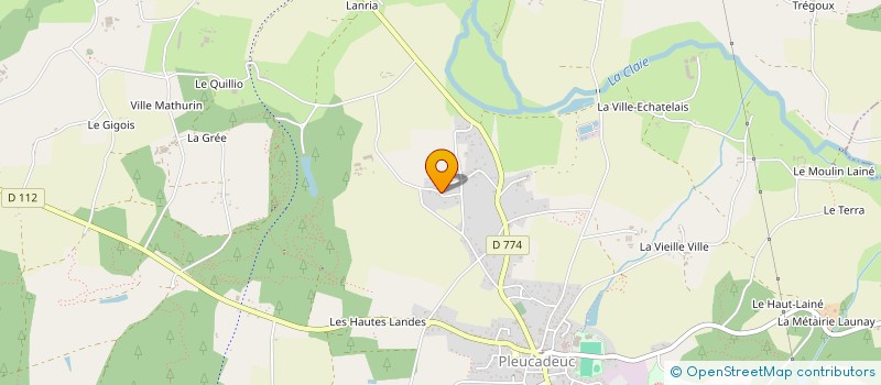 localisation de l'entreprise MADAME HUGUETTE BERTHY à PLEUCADEUC