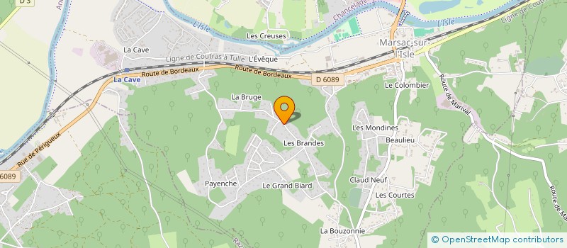 localisation de l'entreprise MADAME HUGUETTE BEVILACQUA à MARSAC-SUR-L'ISLE