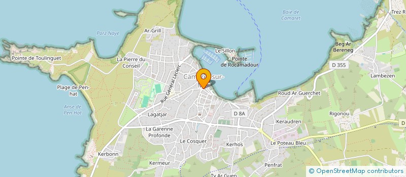 localisation de l'entreprise MADAME HUGUETTE BIDEAU  CAMARET-SUR-MER