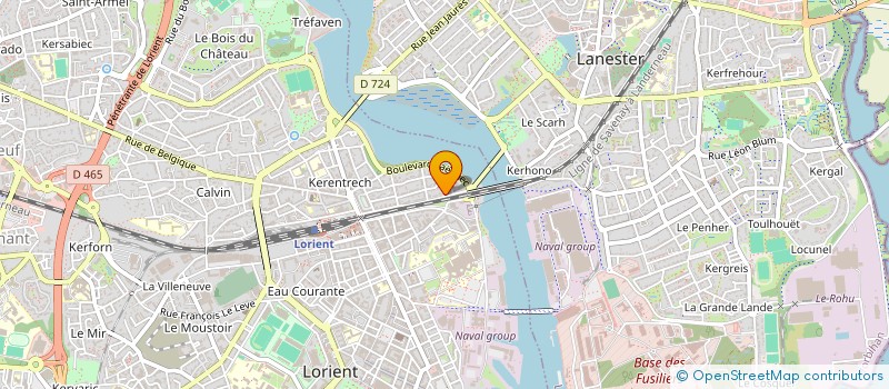 localisation de l'entreprise MADAME HUGUETTE BLENO  LORIENT