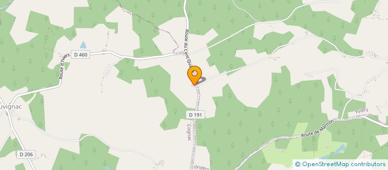 localisation de l'entreprise MADAME HUGUETTE BODET à SAUVIGNAC