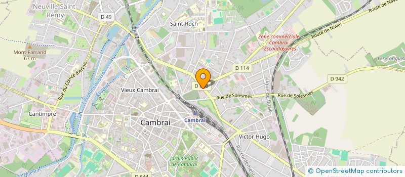 localisation de l'entreprise MADAME HUGUETTE BOUBAY  CAMBRAI