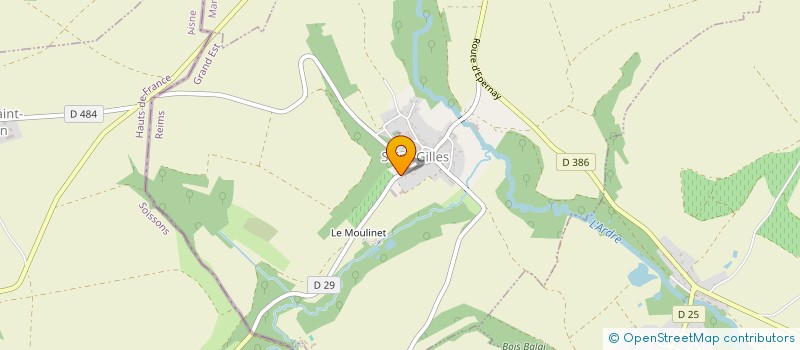 localisation de l'entreprise MADAME HUGUETTE BOULANGER  SAINT-GILLES