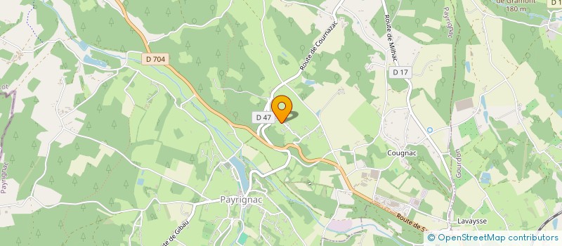 localisation de l'entreprise MADAME HUGUETTE BOULDOIRE  PAYRIGNAC