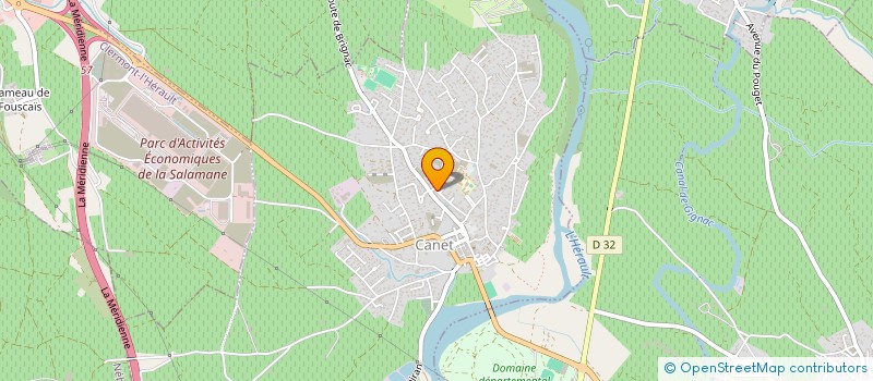 localisation de l'entreprise MADAME HUGUETTE BOUSQUET  CANET