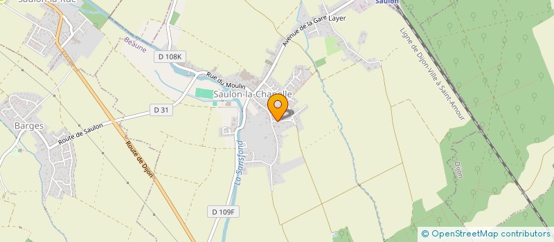 localisation de l'entreprise MADAME HUGUETTE BOUTRY  SAULON-LA-CHAPELLE