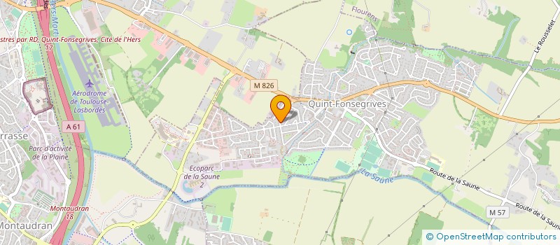 localisation de l'entreprise MADAME HUGUETTE BRANENS  QUINT-FONSEGRIVES