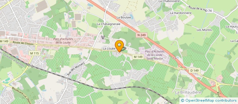 localisation de l'entreprise MADAME HUGUETTE BREHERET à VERTOU