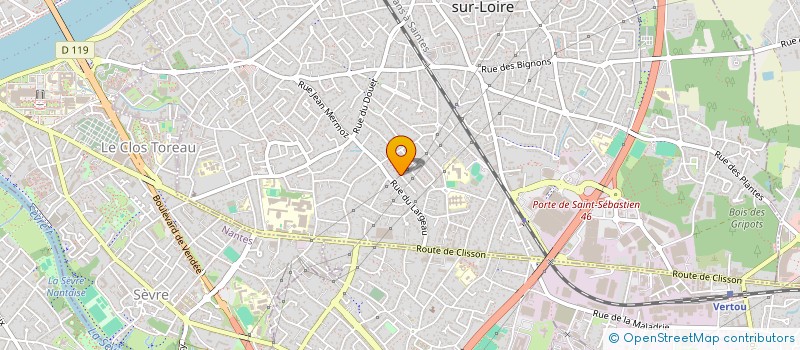 localisation de l'entreprise MADAME HUGUETTE BRETIN  SAINT-SEBASTIEN-SUR-LOIRE