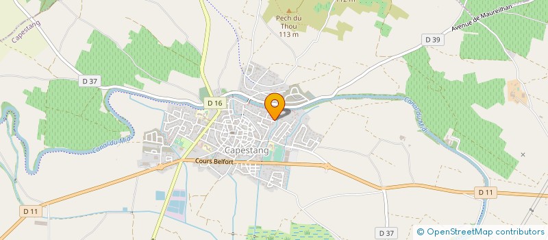 localisation de l'entreprise MADAME HUGUETTE CABROL à CAPESTANG
