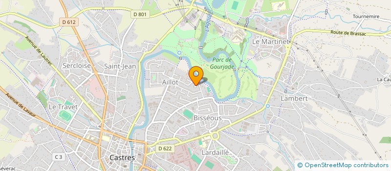 localisation de l'entreprise MADAME HUGUETTE CARREYRE  CASTRES