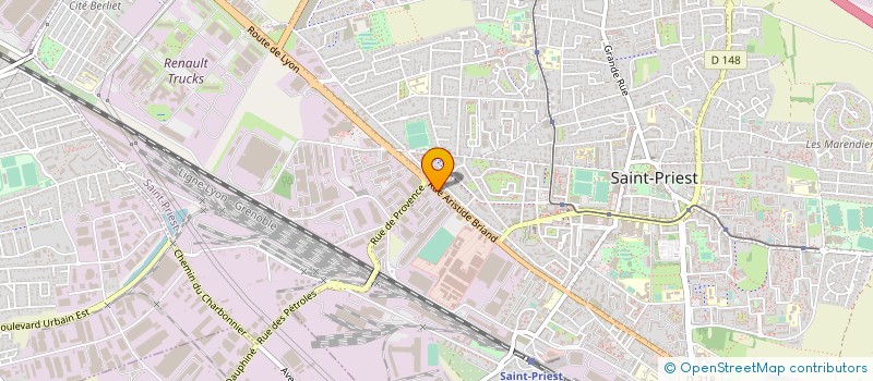 localisation de l'entreprise MADAME HUGUETTE CASTAGNA  SAINT-PRIEST