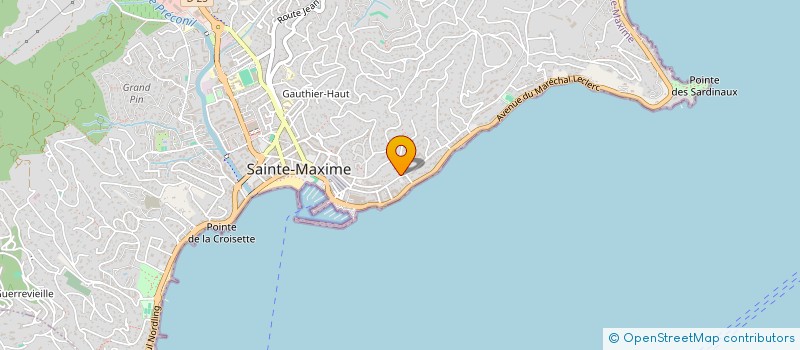 localisation de l'entreprise MADAME HUGUETTE CASTAINGS LAHAILLE-TRANIER à SAINTE-MAXIME