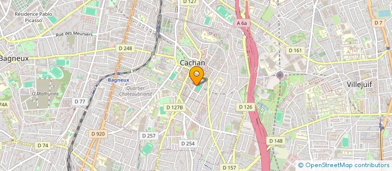 localisation de l'entreprise MADAME HUGUETTE CAYSSIOLS  CACHAN