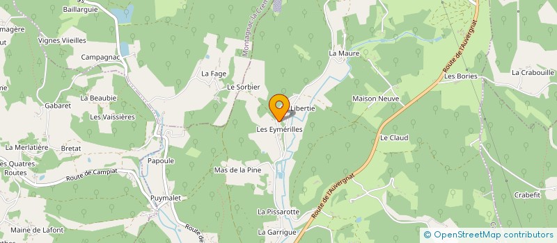 localisation de l'entreprise MADAME HUGUETTE CHASSAGNE  CLERMONT DE BEAUREGARD