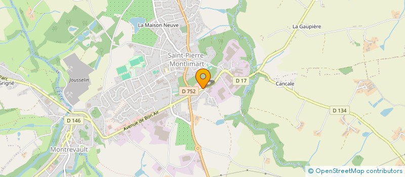 localisation de l'entreprise MADAME HUGUETTE CHENE à MONTREVAULT-SUR-EVRE