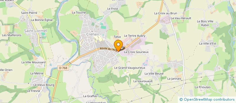 localisation de l'entreprise MADAME HUGUETTE CHERBONNEL à CREHEN