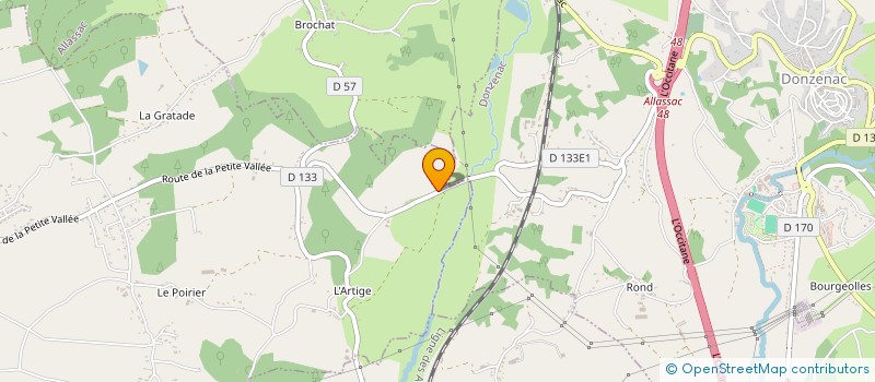 localisation de l'entreprise MADAME HUGUETTE CHOUZENOUX  SAINT-VIANCE