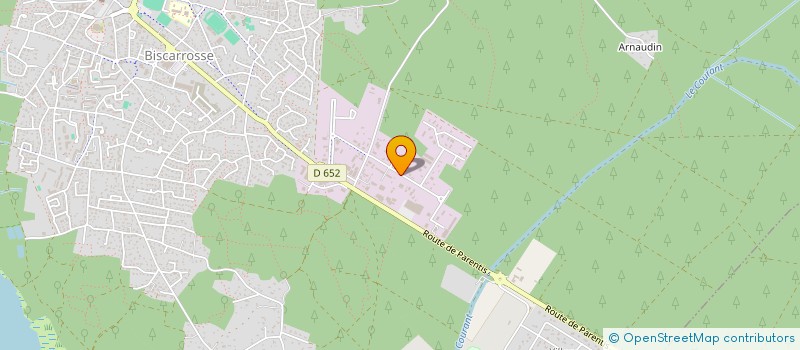 localisation de l'entreprise MADAME HUGUETTE CLAUSS  BISCARROSSE