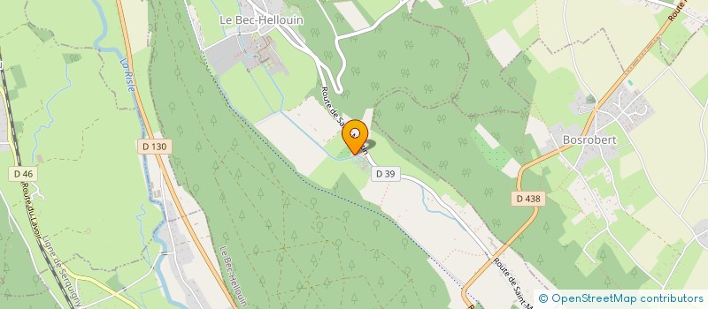 localisation de l'entreprise MADAME HUGUETTE COIGNARD  LE BEC-HELLOUIN