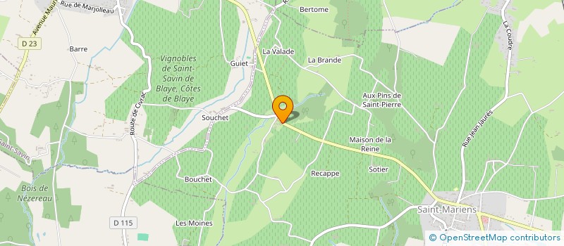 localisation de l'entreprise MADAME HUGUETTE COQUILLEAU  SAINT-MARIENS