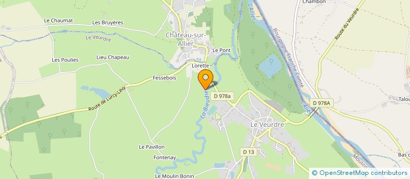 localisation de l'entreprise MADAME HUGUETTE CORNELIS  LE VEURDRE