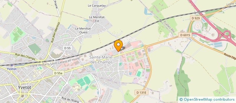 localisation de l'entreprise MADAME HUGUETTE CRETON  ALLOUVILLE-BELLEFOSSE