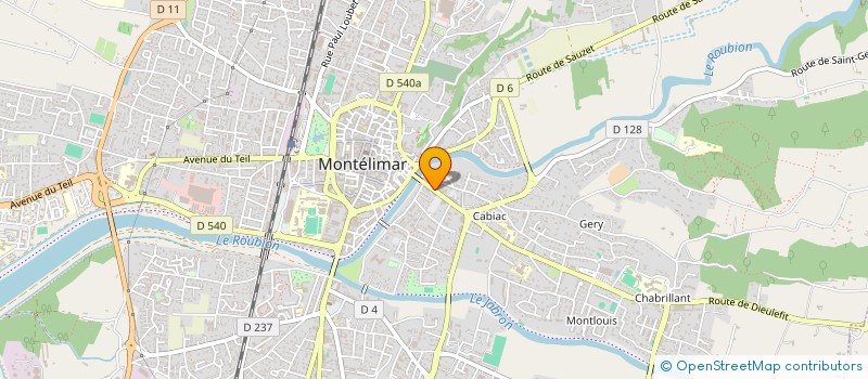 localisation de l'entreprise MADAME HUGUETTE CRIMIER  MONTELIMAR