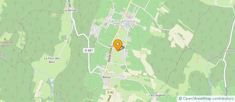 localisation de l'entreprise MADAME HUGUETTE CRUZILLE à SAINT-GENGOUX-DE-SCISSE