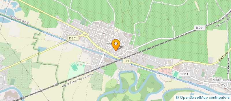 localisation de l'entreprise MADAME HUGUETTE CUIRET  AY-CHAMPAGNE