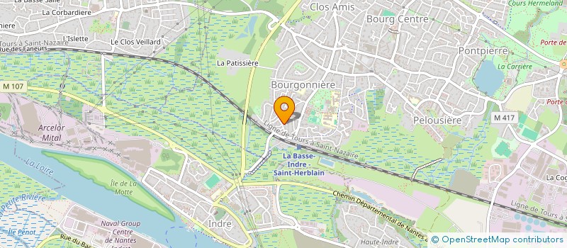 localisation de l'entreprise MADAME HUGUETTE DAILLIEZ  ST-HERBLAIN