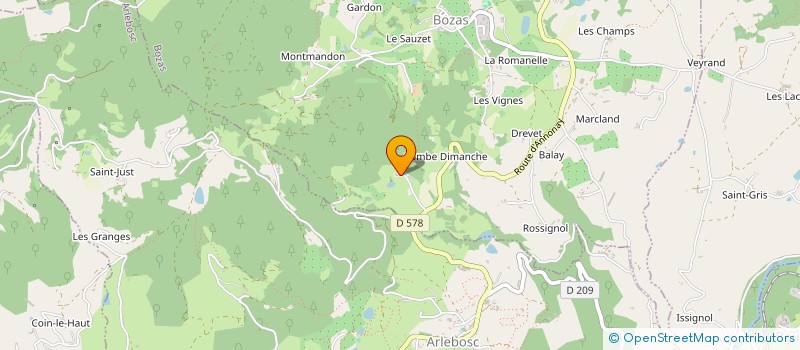 localisation de l'entreprise MADAME HUGUETTE DARU  BOZAS