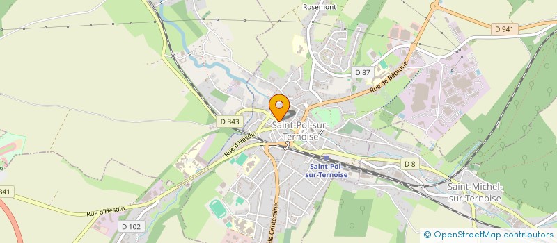 localisation de l'entreprise MADAME HUGUETTE DECOIN à SAINT-POL-SUR-TERNOISE