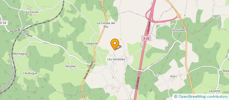 localisation de l'entreprise MADAME HUGUETTE DELSOL à LE VIGNON-EN-QUERCY