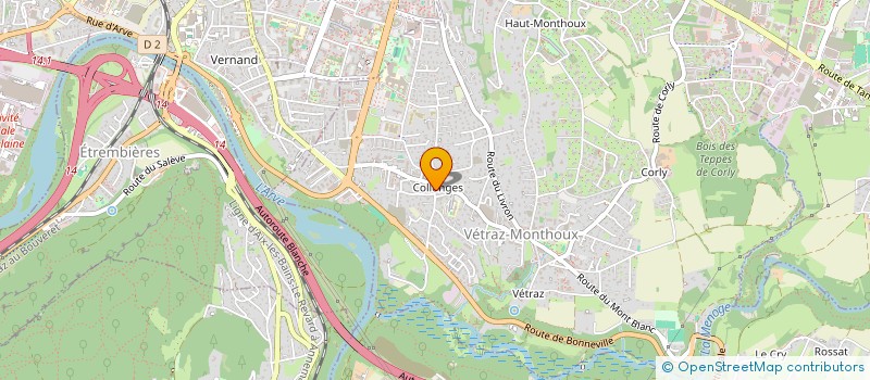 localisation de l'entreprise MADAME HUGUETTE DEMOLIS  VETRAZ-MONTHOUX