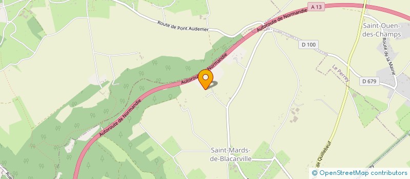 localisation de l'entreprise MADAME HUGUETTE DEPORTE  SAINT-MARDS-DE-BLACARVILLE