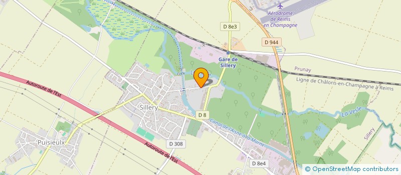 localisation de l'entreprise MADAME HUGUETTE DERVILLEZ à SILLERY