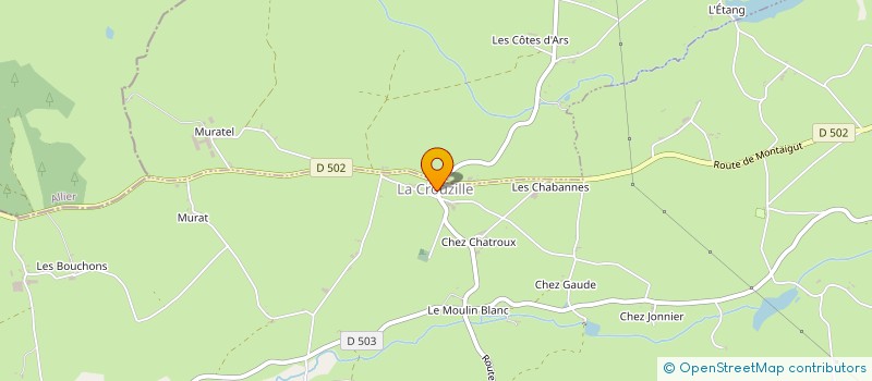 localisation de l'entreprise MADAME HUGUETTE DESARMENIEN  MONTAIGUT-EN-COMBRAILLE